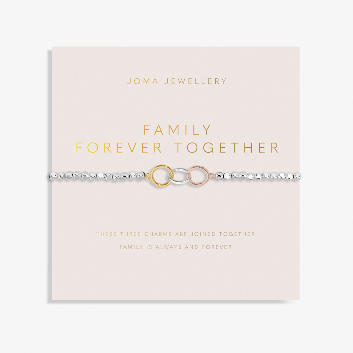 Joma Jewellery Boxed A Little Congratulations Mummy To Be Bracelet In Silver And Gold Plating