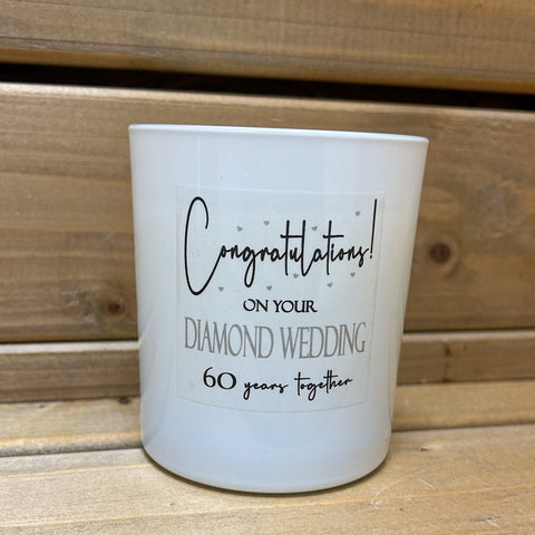 Gloss Scented Jar Candle - Diamond Wedding Anniversary