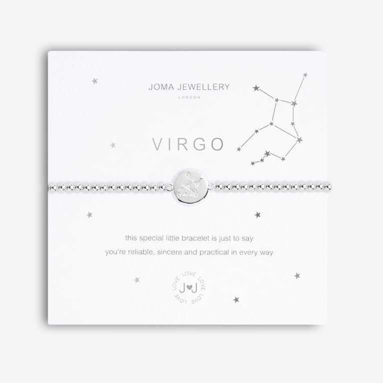 Joma Jewellery 'a little' bracelet with pretty little charm, presented on a sentiment card which reads:  'This special little bracelet is just to say, you're reliable, sincere and practical in every way'  Beautifully packaged in it's own Joma Jewellery envelope and gifting card.