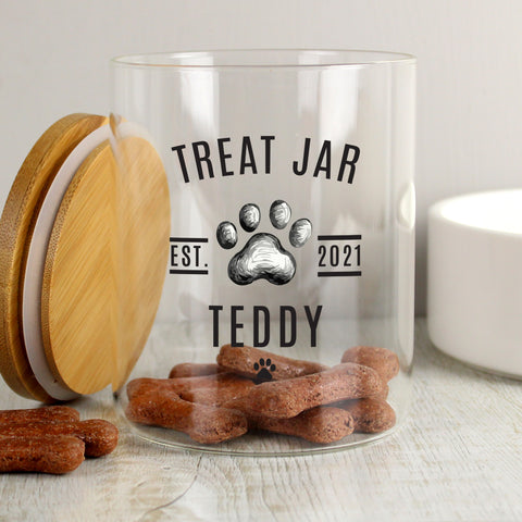 Personalised Pet Treats Jar