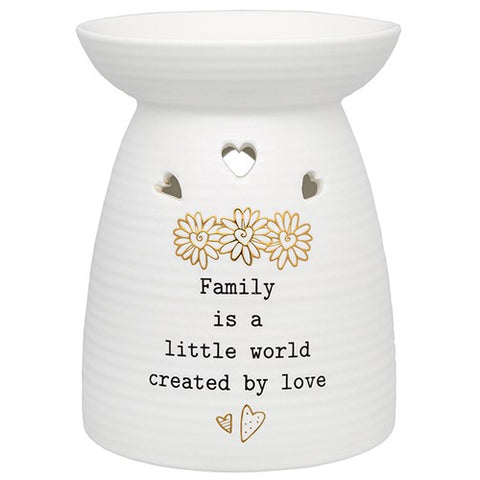 Ceramic oil burner for family
