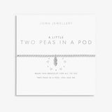 Joma beaded bracelet with peas in a pod charm