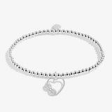 Joma beaded bracelet with heart and infinity charm