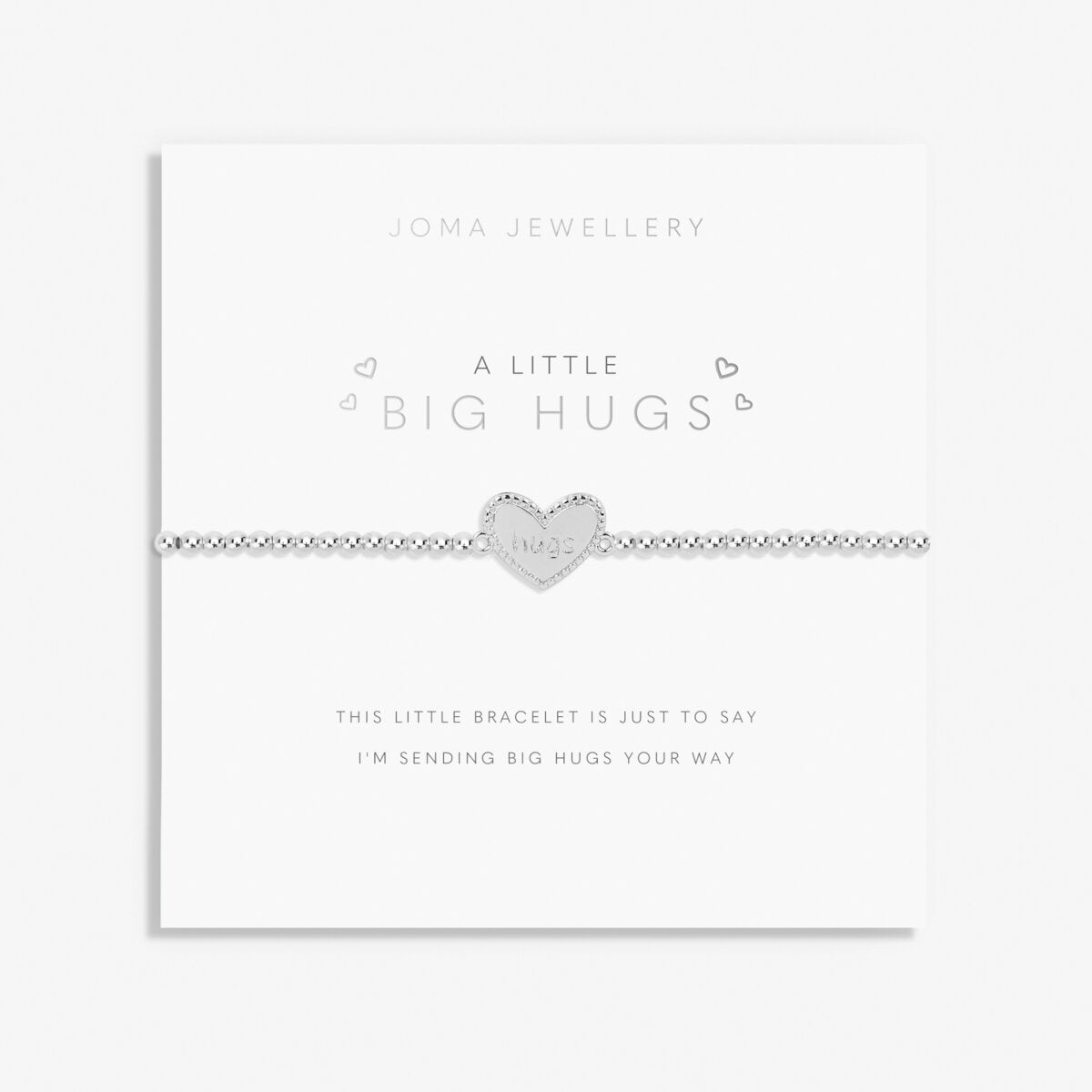 Joma beaded stretch bracelet with heart charm