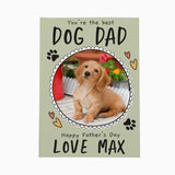 Personalised Father's Day Card from the dog. Upload a photo and put your own message on it.