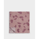 Katie Loxton pink lightweight leopard print scarf with frayed edge detail.