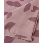 Katie Loxton pink lightweight leopard print scarf with frayed edge detail.