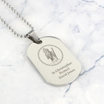 St Christopher Stainless Steel Dog Tag