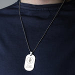 St Christopher Stainless Steel Dog Tag