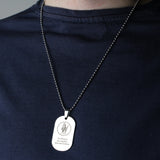 St Christopher Stainless Steel Dog Tag
