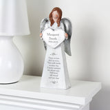 Personalised memorial resin angel