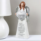 Personalised resin angel ornament