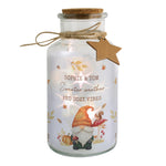 Personalised LED jar with Autumn gonk design.