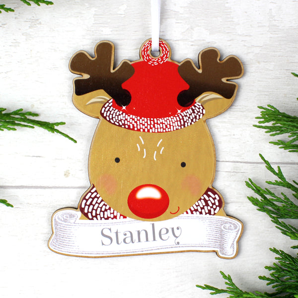 Reindeer personalised decoration