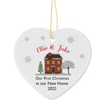 Ceramic Heart Now Home Christmas Decoration