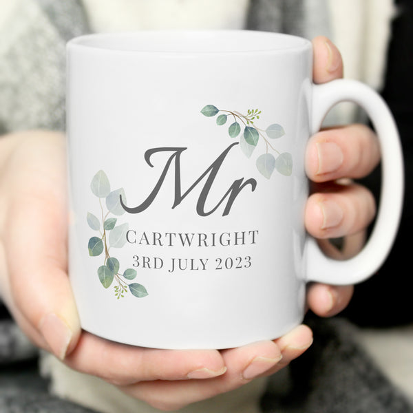 Personalised Botanical Mr Mug