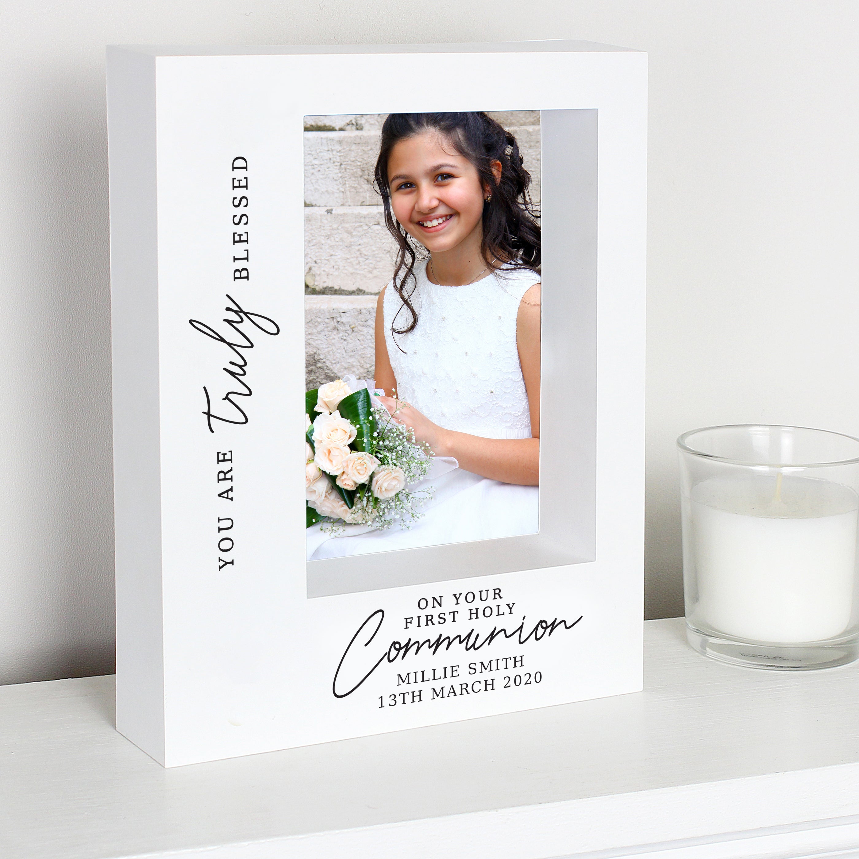 First Communion boxed photo frame