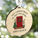 Personalised Wooden New Home Christmas Decoration