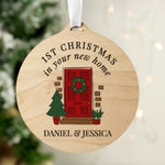 Personalised Wooden New Home Christmas Decoration