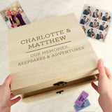 Personalised Wooden Keepsake Box - Engagement