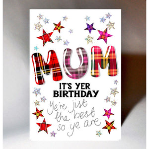 Scottish Birthday Card - Mum
