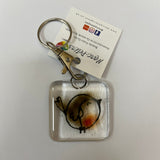 Marc Peters Glass Keyring - Robin