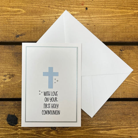 Sew Lovely - Card - Communion (Blue)