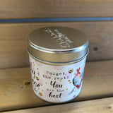 Tin niece sentimental candle with added sparkles