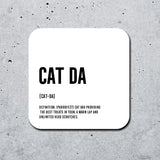 Scottish Definition Coaster - Cat Da