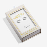 Heart-shaped earrings in a 'Lovely Daughter' box from Joma Jewellery