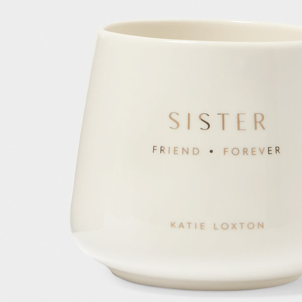 White Ceramic Mug For Sister