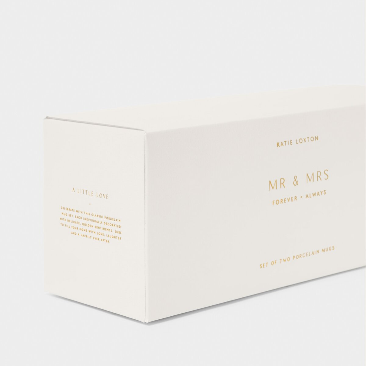 Katie Loxton white porcelain mug set for Mr and Mrs. Comes beautifully boxed.