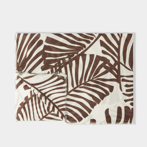 Tropical leaf print lightweight scarf