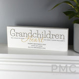Personalised Grandchildren Mantel Block