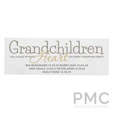 Personalised Grandchildren Mantel Block