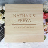 Personalised Wooden Keepsake Box - Engagement