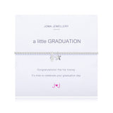 Joma Jewellery 'a little' bracelet with pretty star charm, presented on a sentiment card which reads:  'Congratulations hip hip hooray it’s time to celebrate your graduation day'