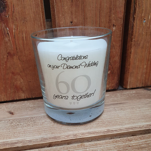 This 50th Wedding Anniversary jar candle comes in its own gift box and is a perfect gift for a couple celebrating 50 years together.