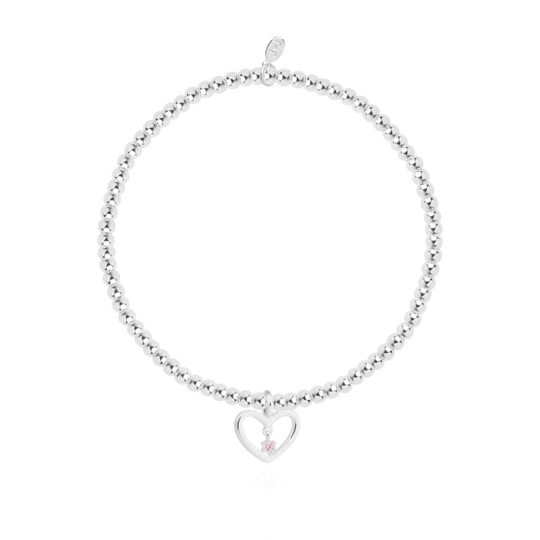 Joma Jewellery 'a little' bracelet with pretty little charm, presented on a sentiment card which reads:  'This sparkling charm is just to say, you're a true friend in every way'  Beautifully packaged in it's own Joma Jewellery envelope and gifting card.