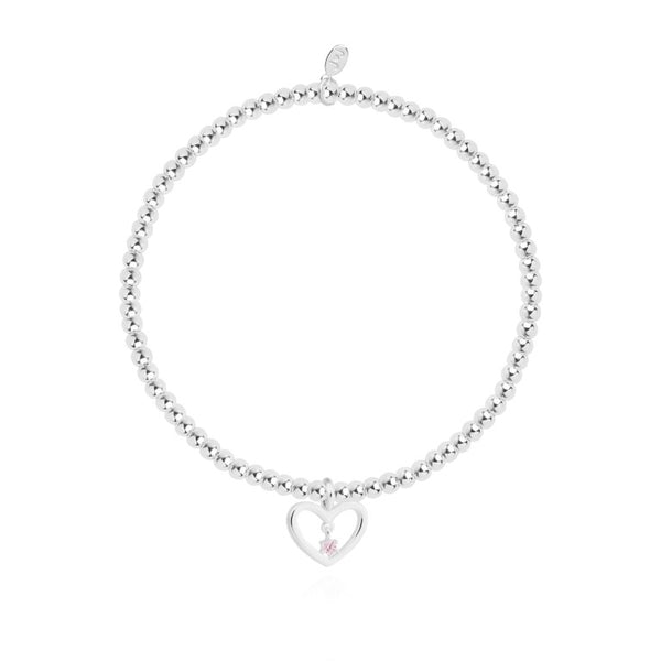 Joma Jewellery 'a little' bracelet with pretty little charm, presented on a sentiment card which reads:  'This sparkling charm is just to say, you're a true friend in every way'  Beautifully packaged in it's own Joma Jewellery envelope and gifting card.