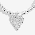 Joma Jewellery 'a little' bracelet with pretty little charm, presented on a sentiment card which reads:  'This special little bracelet is just to say, you're turning fifty – hip hip hooray!'  Beautifully packaged in it's own Joma Jewellery envelope and gifting card.