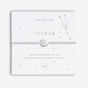Joma Jewellery 'a little' bracelet with pretty little charm, presented on a sentiment card which reads:  'This special little bracelet is just to say, you're creative, trustworthy and patient in every way'  Beautifully packaged in it's own Joma Jewellery envelope and gifting card.