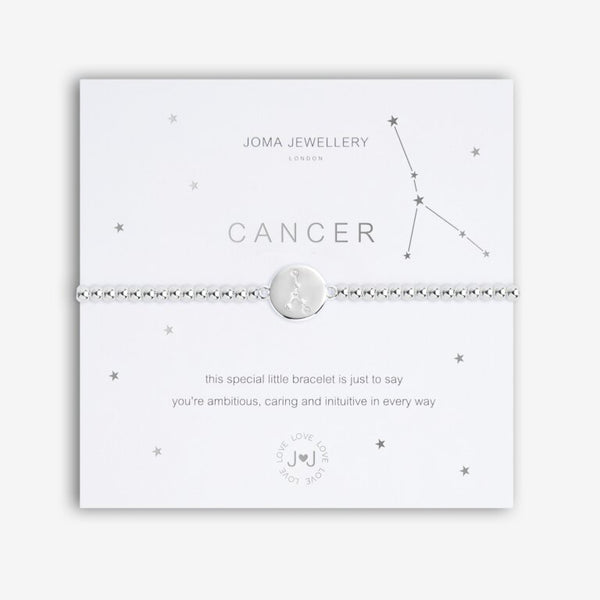 Joma Jewellery 'a little' bracelet with pretty little charm, presented on a sentiment card which reads:  'This special little bracelet is just to say, you're ambitious, caring and intuitive in every way'  Beautifully packaged in it's own Joma Jewellery envelope and gifting card.