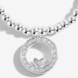 Silver charm sentimental bracelet 