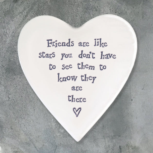 Coaster East of India heart Friends are like stars