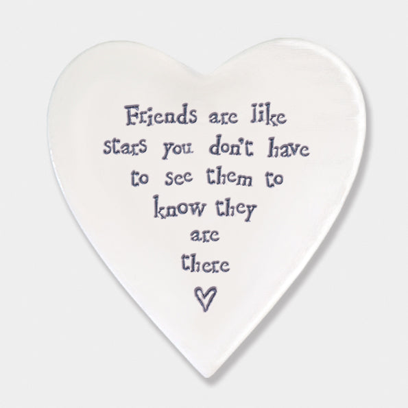 Coaster East of India heart Friends are like stars