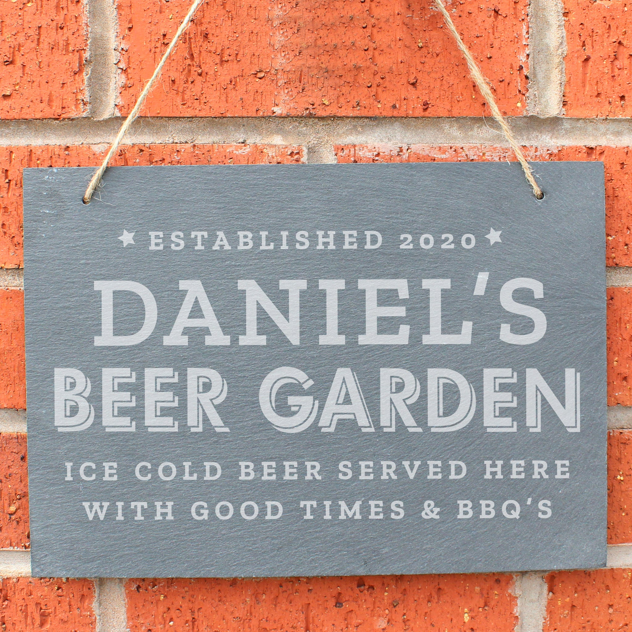 Personalised Beer Garden Sign