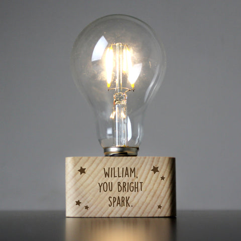 Personalised LED Bulb Table Lamp