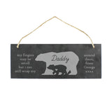 Personalised Slate Bear Sign
