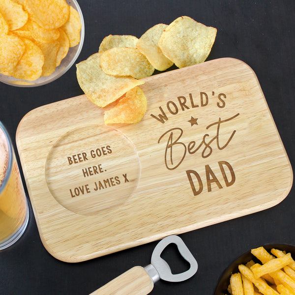 Personalised 'World's Best' Coaster Tray